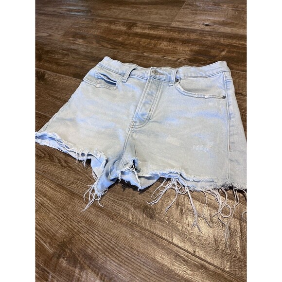 Old Navy Pants - Old navy Sky High A line high rise shorts women's size 8 secret pockets Cut Offs